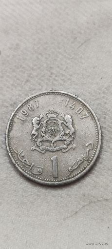 Марокко 1 дирхам 1987