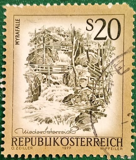 Австрия 1977. Пейзажи Австрии. Мирские водопады. Myrafalle