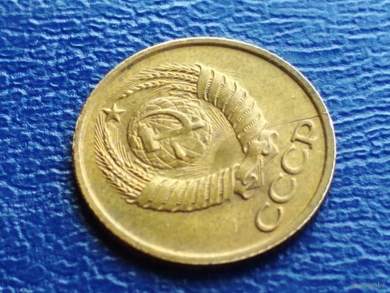 СССР. 1 копейка 1986. Брак, раскол штемпеля аверса. Торг.