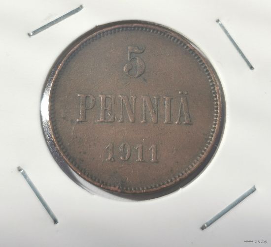 5 пенни 1911 г. С рубля