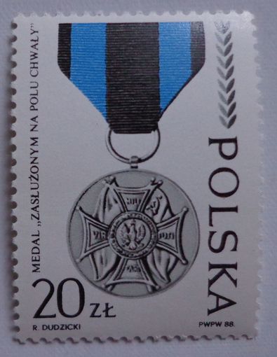 Польша.1988.Медаль "Заслуженным на поле Славы"