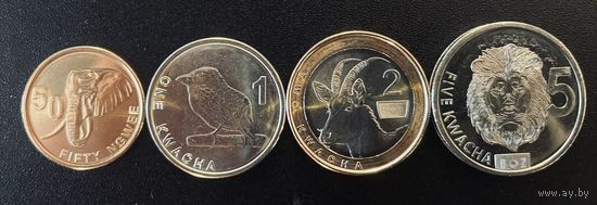 Замбия 2024 набор 4 монеты