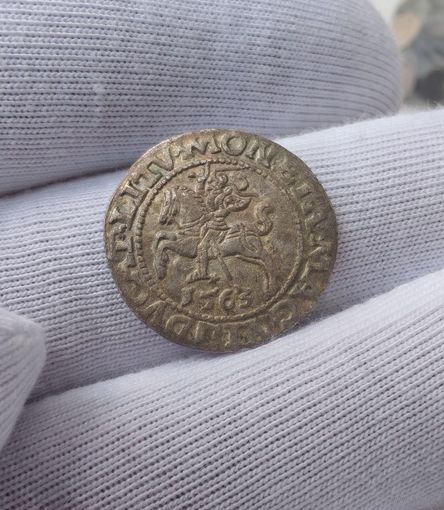 ВКЛ  Великолепный в состоянии редкого 1563 года полугрош Сигизмунда Августа красивая патина