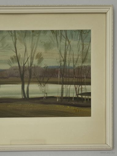 Картина в раме под стеклом Перепечко А И 42х48см акварель