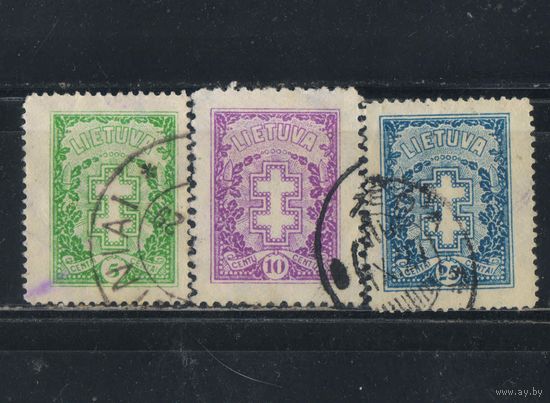 Литва Респ 1926 Крестная защита Стандарт #270-1,273.