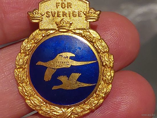 Значок Швеция охотничья ассоциация