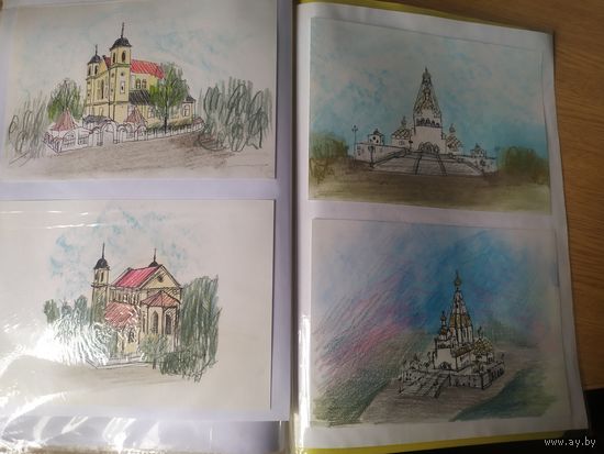 Архитектурные храмы . Искизы Минск\061