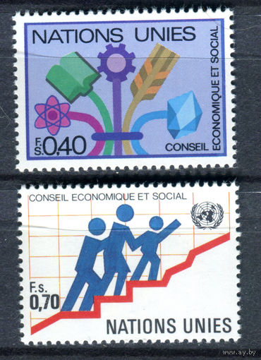 ООН (Женева) - 1980г. - Социально-экономический совет ООН - полная серия, MNH [Mi 94-95] - 2 марки