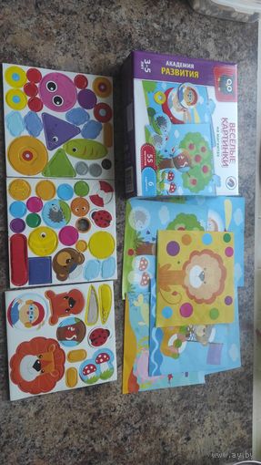 Набор развивающий магнитные карточки, очень интересный. Пользовались, набор б/у, состояние на фото. В общем рабочий набор. 6 бумажных карточек в наборе, внизу магнитные элементы, коробка.