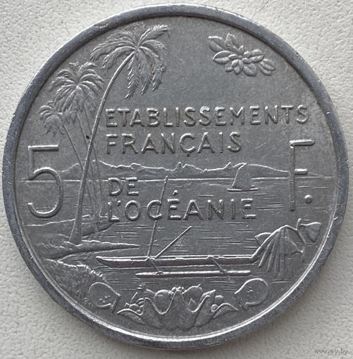 Французская Океания 5 франков 1952 г.