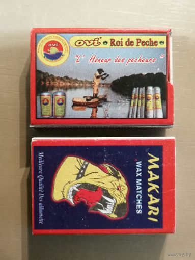 Спичечные коробки 4.4 х 3 х 1 см, серия "MAKARI", спички