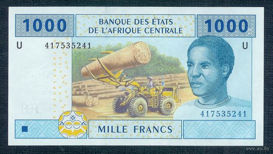 Камерун 1000 франков 2002 год, UNC