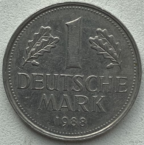 Германия 1 марка 1988 г. J
