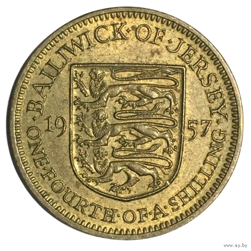 Джерси 1/4 шиллинга, 1957