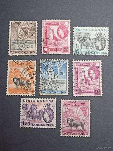 Кения, Уганда и Танганьика 1954. Королева Елизавета II и пейзажи