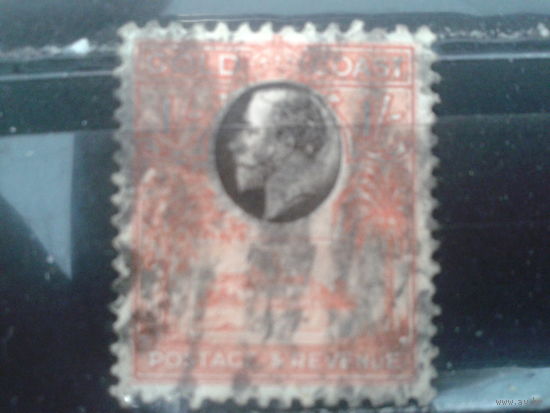 Золотой берег, колония Англии, 1928. Стандарт. Король Георг V. 1s.