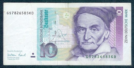 Германия 10 марок 1999 год.