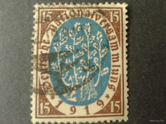 Германия Рейх 1919 цветы