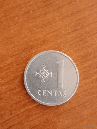 1991 Литва 1 цент штемпельный блеск