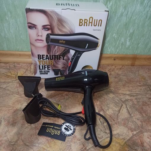 Фен для волос BRAUN BR-9200 3000W