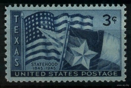 США - 1945 [Mi. 543]** Столетие штата Техас