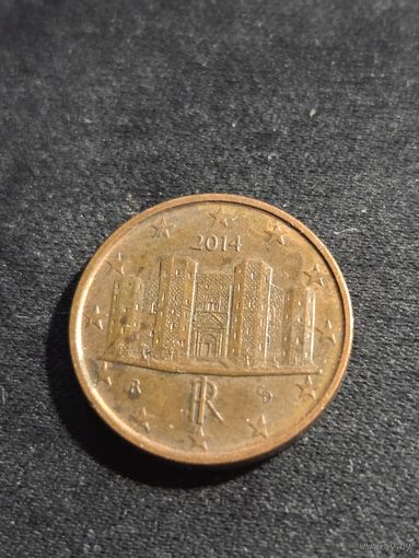 Италия 1 евроцент 2014 #2