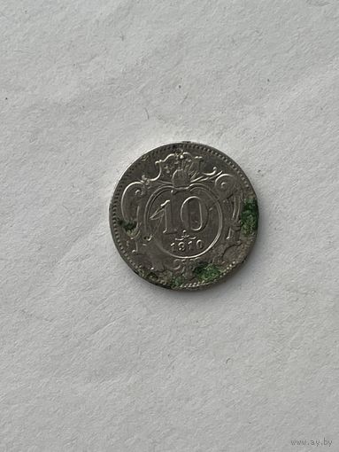 Австрия 10 геллеров 1910