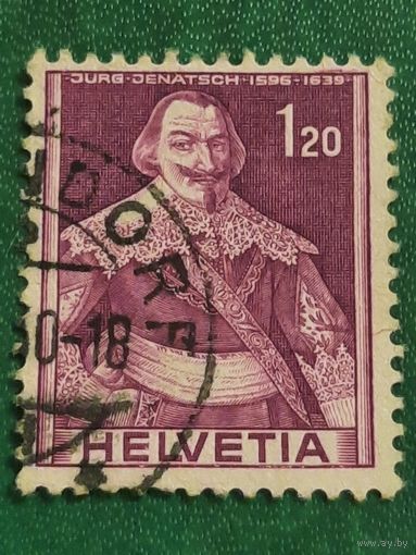 Швейцария 1941. Jurg Jenatsch 1596-1639