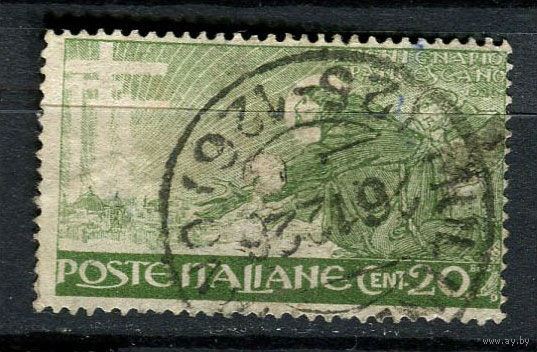 Италия - 1926 - Святой Франциск 20С - [Mi.234] - 1 марка. Гашеная.  (Лот 48X)