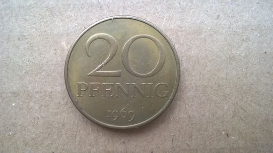 ГДР 20 пфеннигов, 1969г. (D-35)