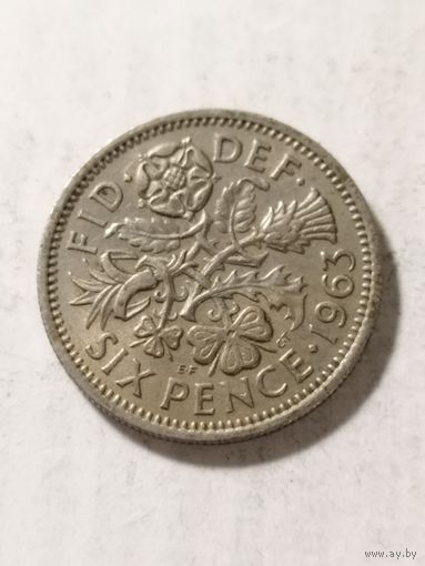 Великобритания 6 пенсов 1963