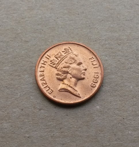 Фиджи, 1 цент 1999 г., Елизавета II