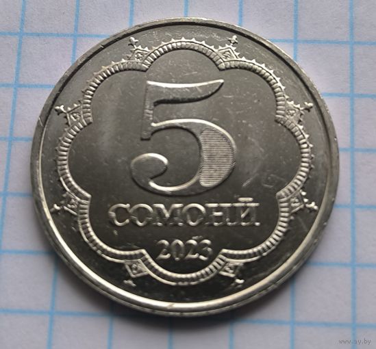 ТАДЖИКИСТАН 5 СОМОНИ 2020 ГОД