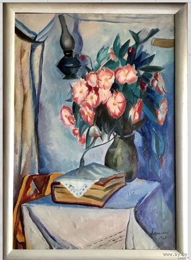 Щемелёв Л.Д; 83/120см;1968г;натюрморт;В родной раме.