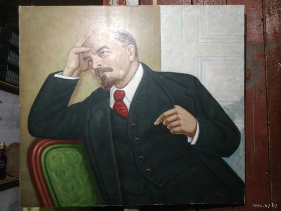 Картина маслом Ленин