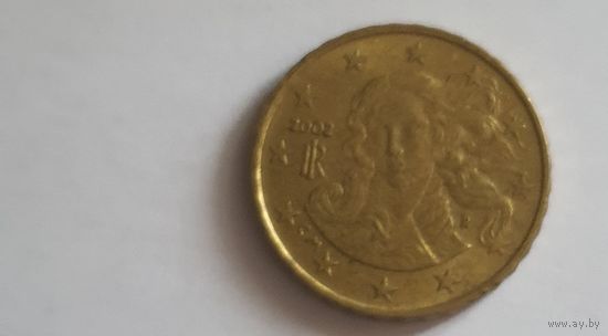 Италия 2002 10 евроцентов