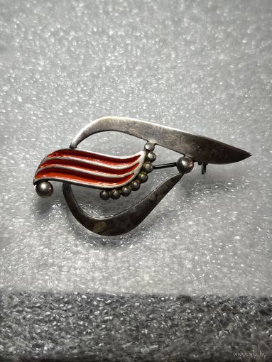 Брошь серебро 875 пробы СССР