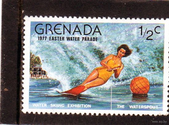 Гренада.Ми-832.Водные лыжи.Водный праздник.1977.