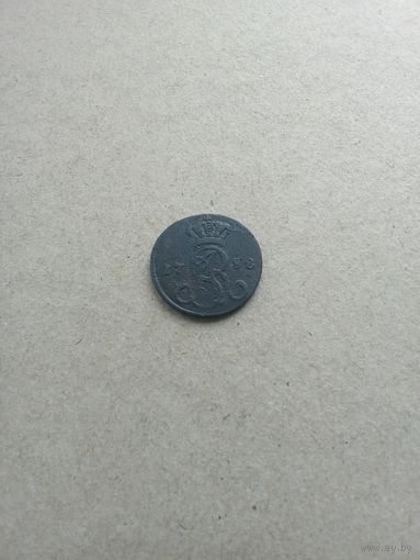 Польша 1 грош 1788 г. Состояние на фото!!