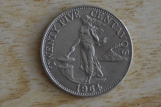 Филиппины 25 сентаво 1964