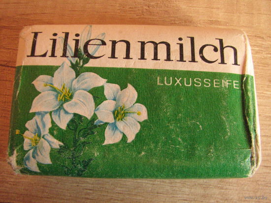 Винтажное мыло туалетное LILIENMILCH Luxusseife ГДР, времен СССР. 70 - е годы