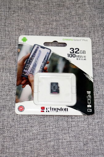 Карта памяти MicroSDHC 32ГБ Kingston Class 10 Canvas Select Plus A1 (100 Mb/s)