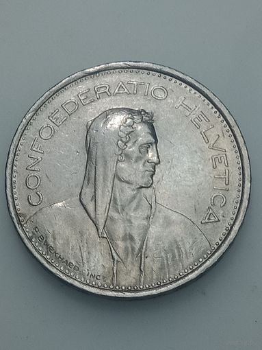 Швейцария 5 франков 1974 года .
