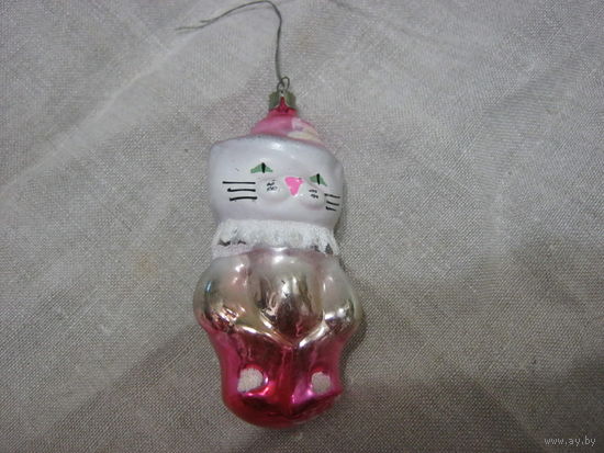 Елочная игрушка СССР . Кот в сапогах