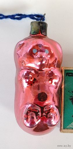 Ёлочная игрушка. Мишка. Т-74.