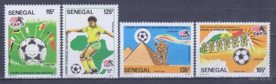 [271] Сенегал 1986. Спорт.Футбол.Кубок Африки. СЕРИЯ MNH. Кат.6 е.