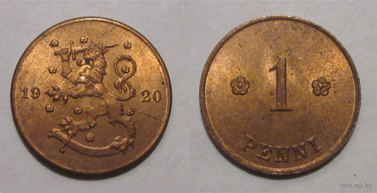 1 penni 1920 UNC
