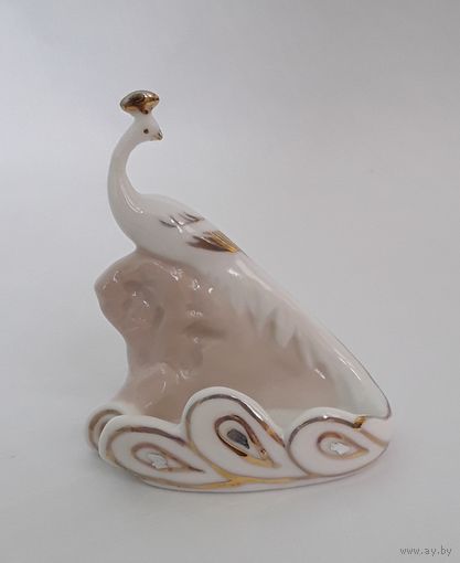 Статуэтка жар птица фарфор  визитница