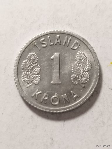 Исландия 1 крона 1980