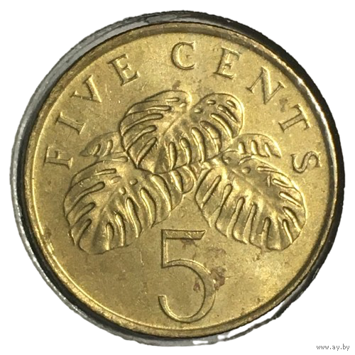 Сингапур 5 центов, 1995 (холдер)